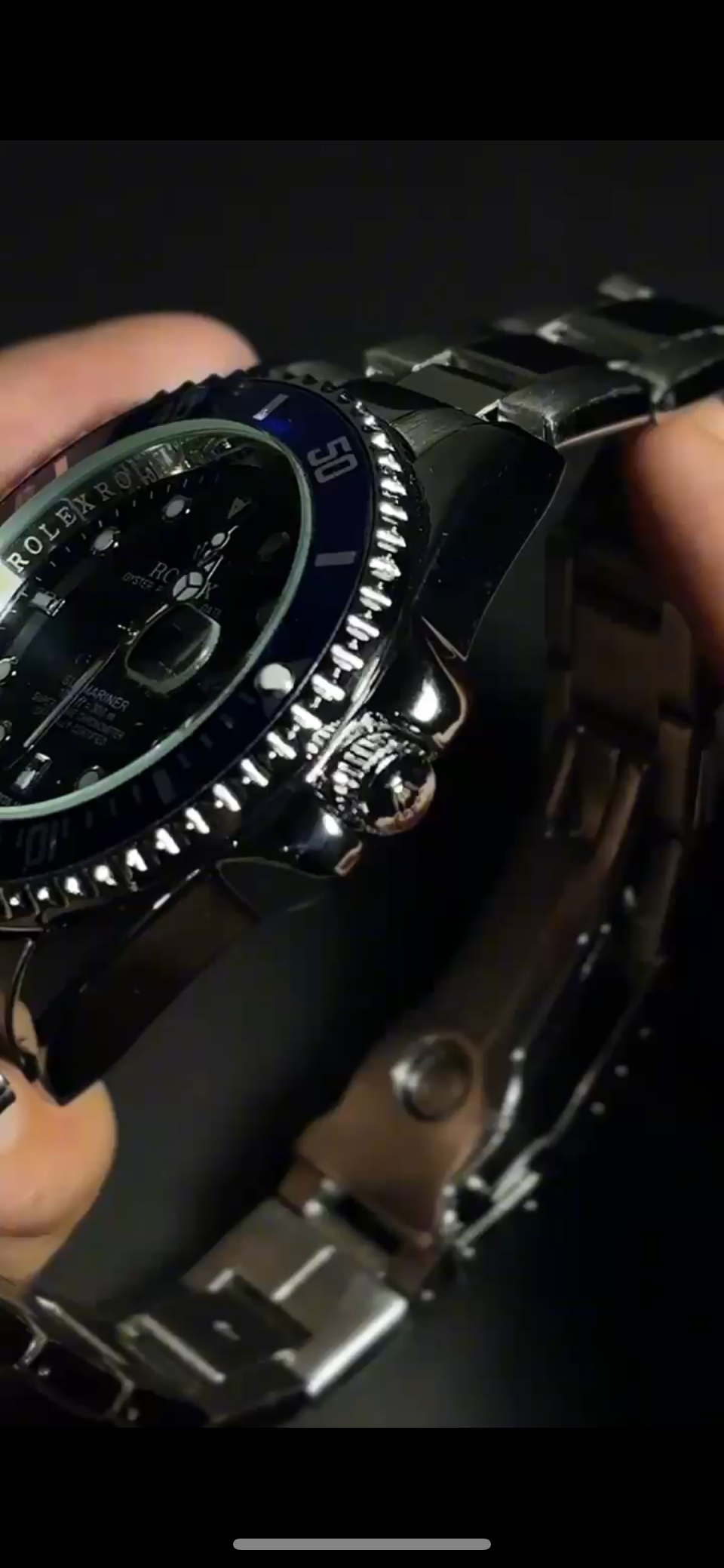 Rolex submariner with rotating dail - Blue and Silver colour