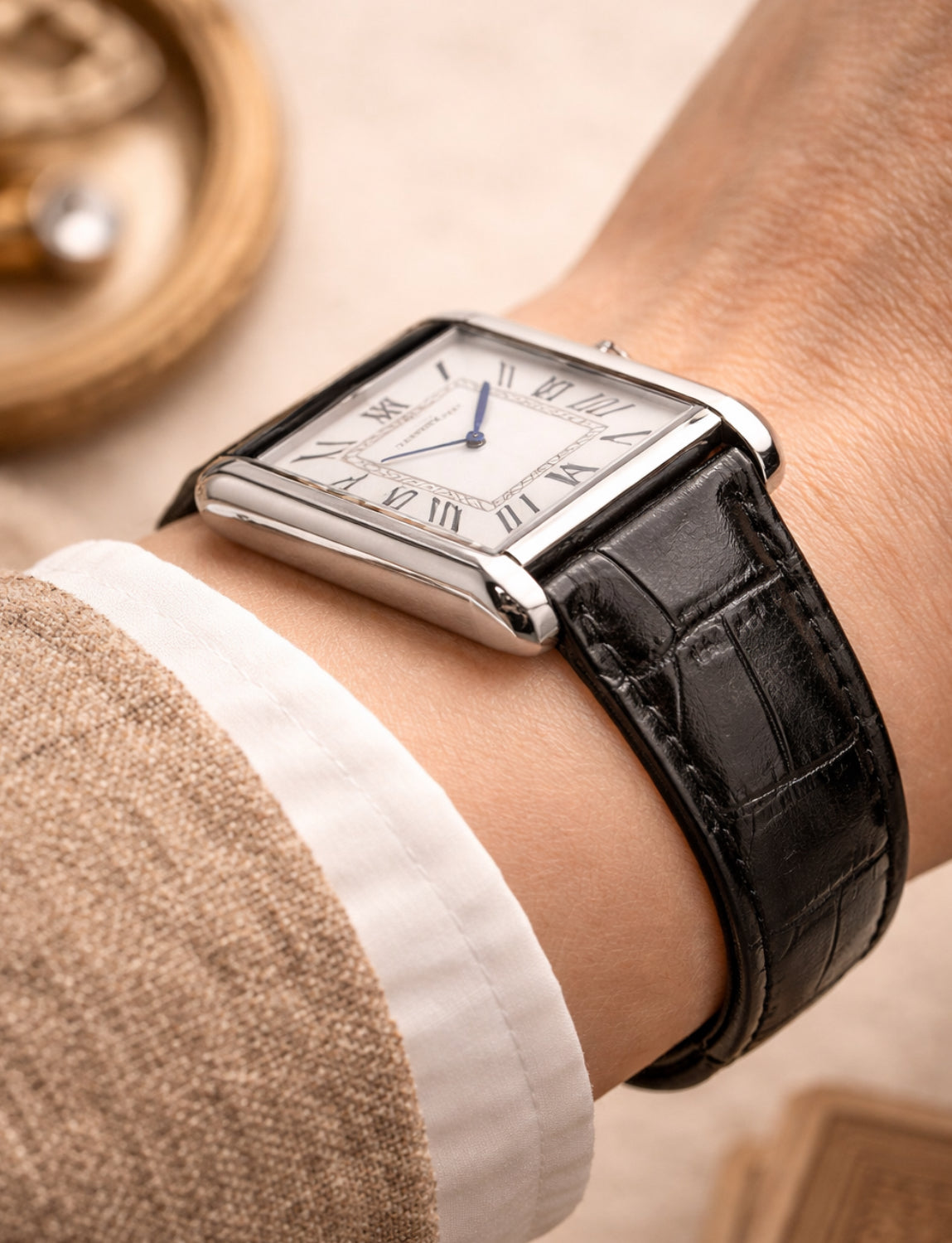 OLD MONEY ORIGNAL   LEATHER STRAPS BLACK COBRA