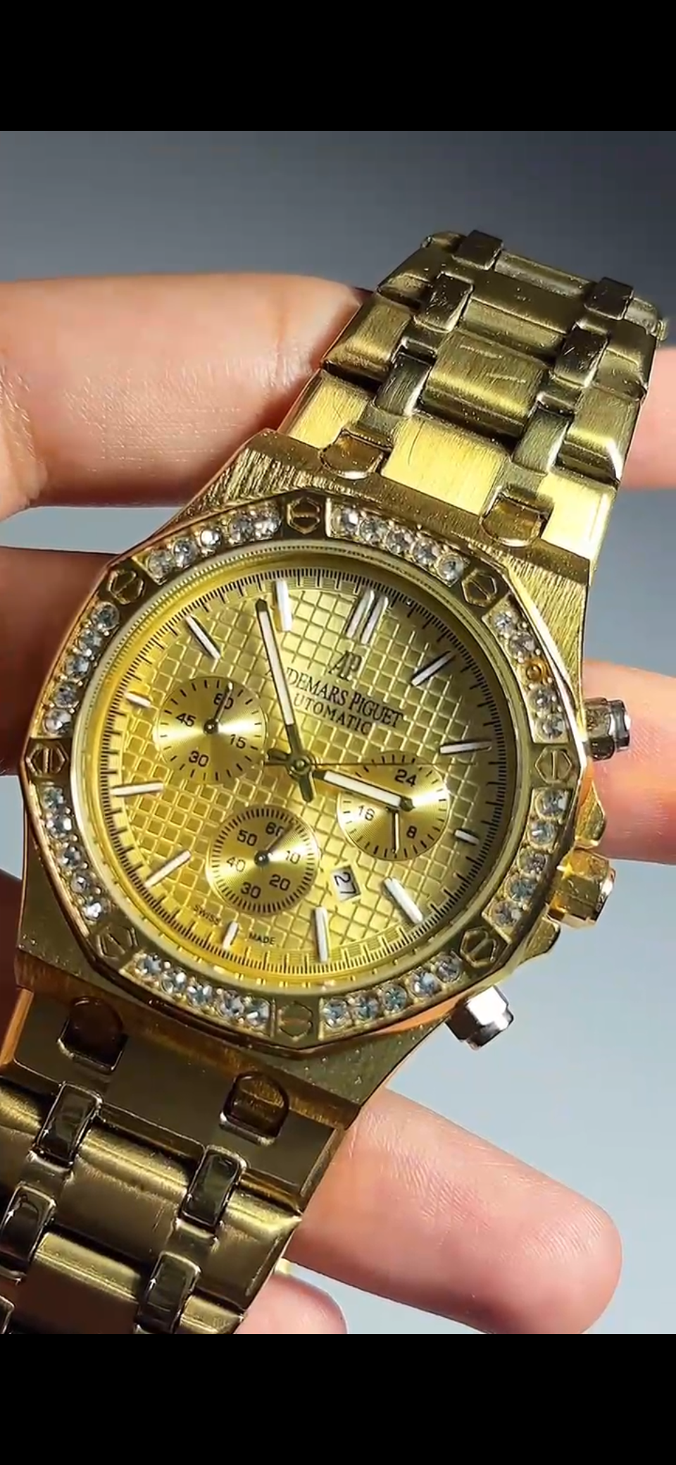 AP Stones Addition for men in Golden Color