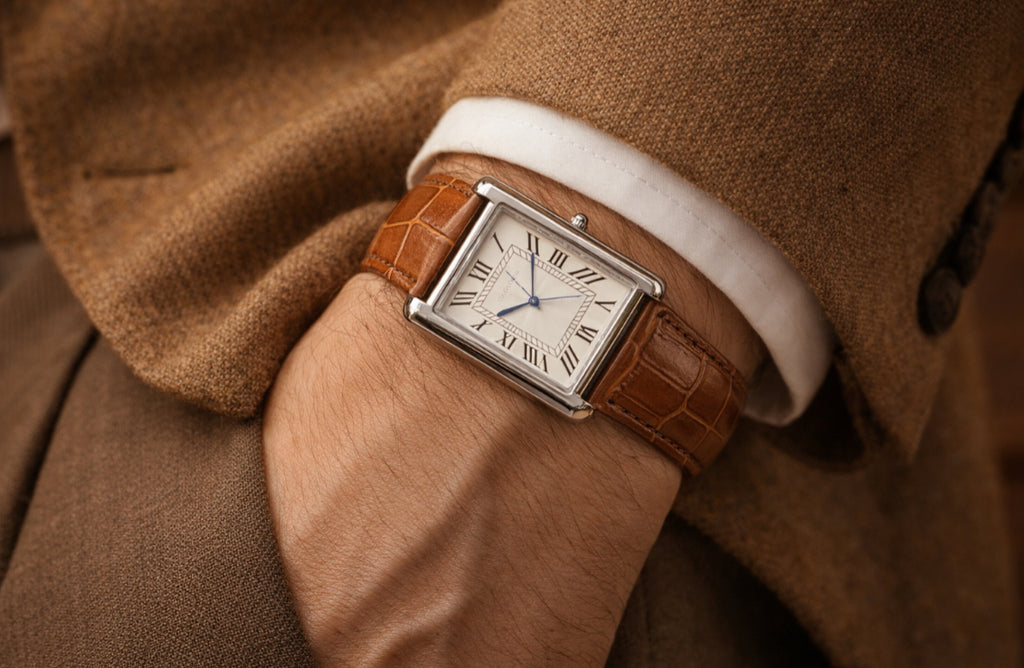 OLD MONEY CARTIER LEATHER STRAPS WOODY  BROWN