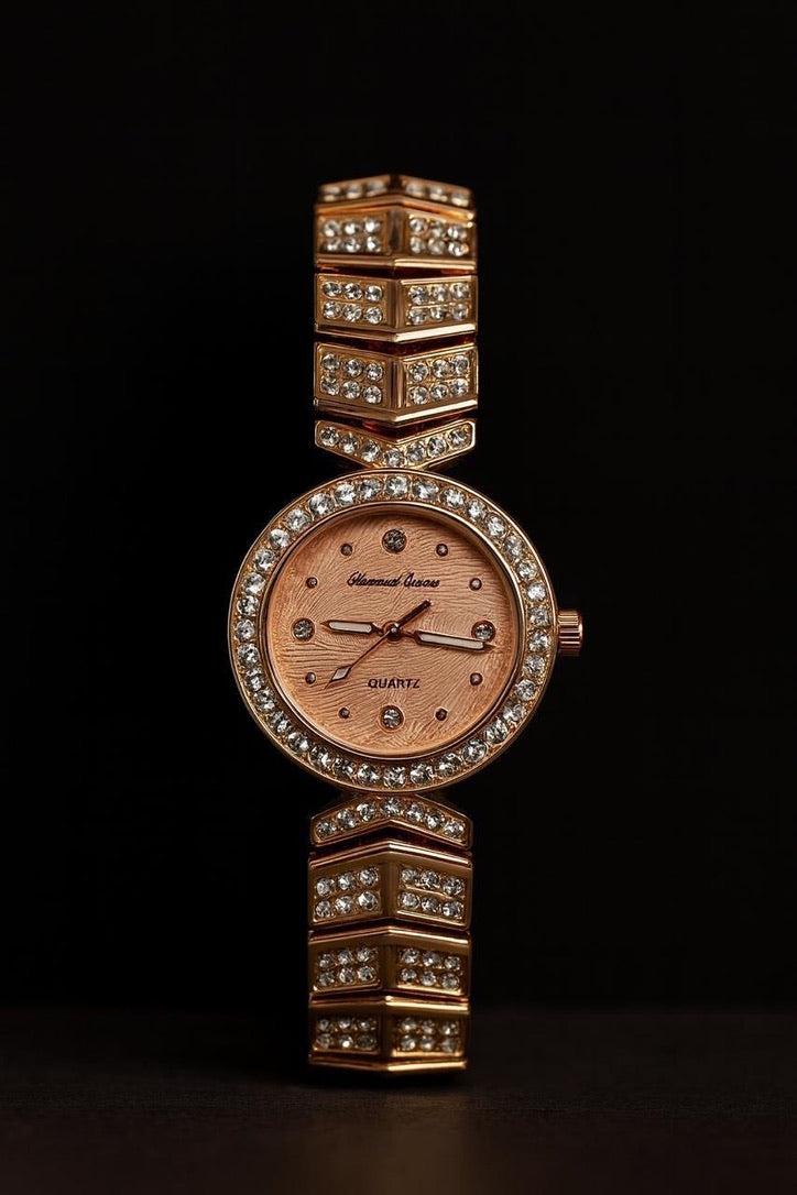 ladies watch  butterfly strap with stones