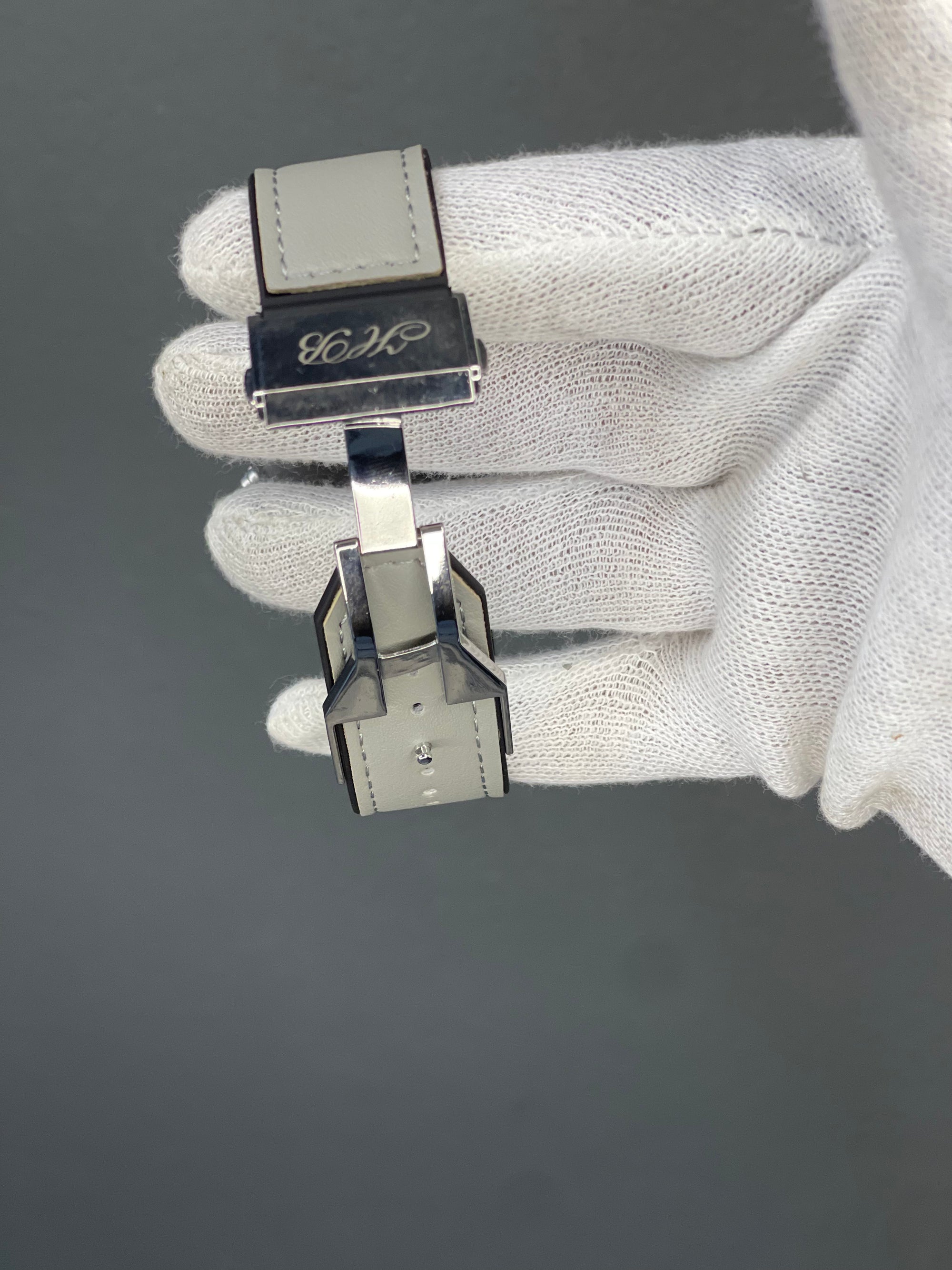 hublot classic fusion skeleton dial and date working with black strap