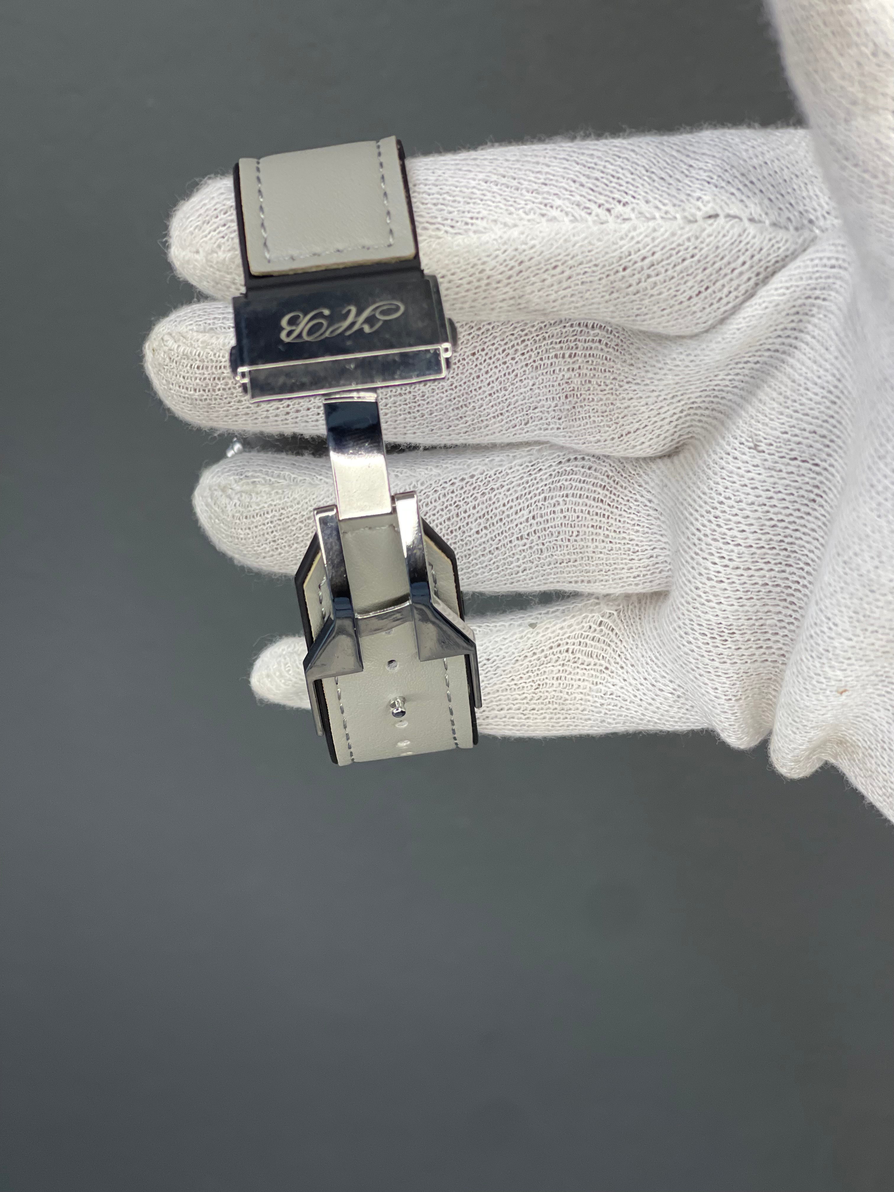 hublot classic fusion skeleton dial and date working with black strap