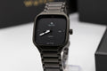 RADO FULL BLACK SQUARE DIAL STAINLESS STEEL WATCH