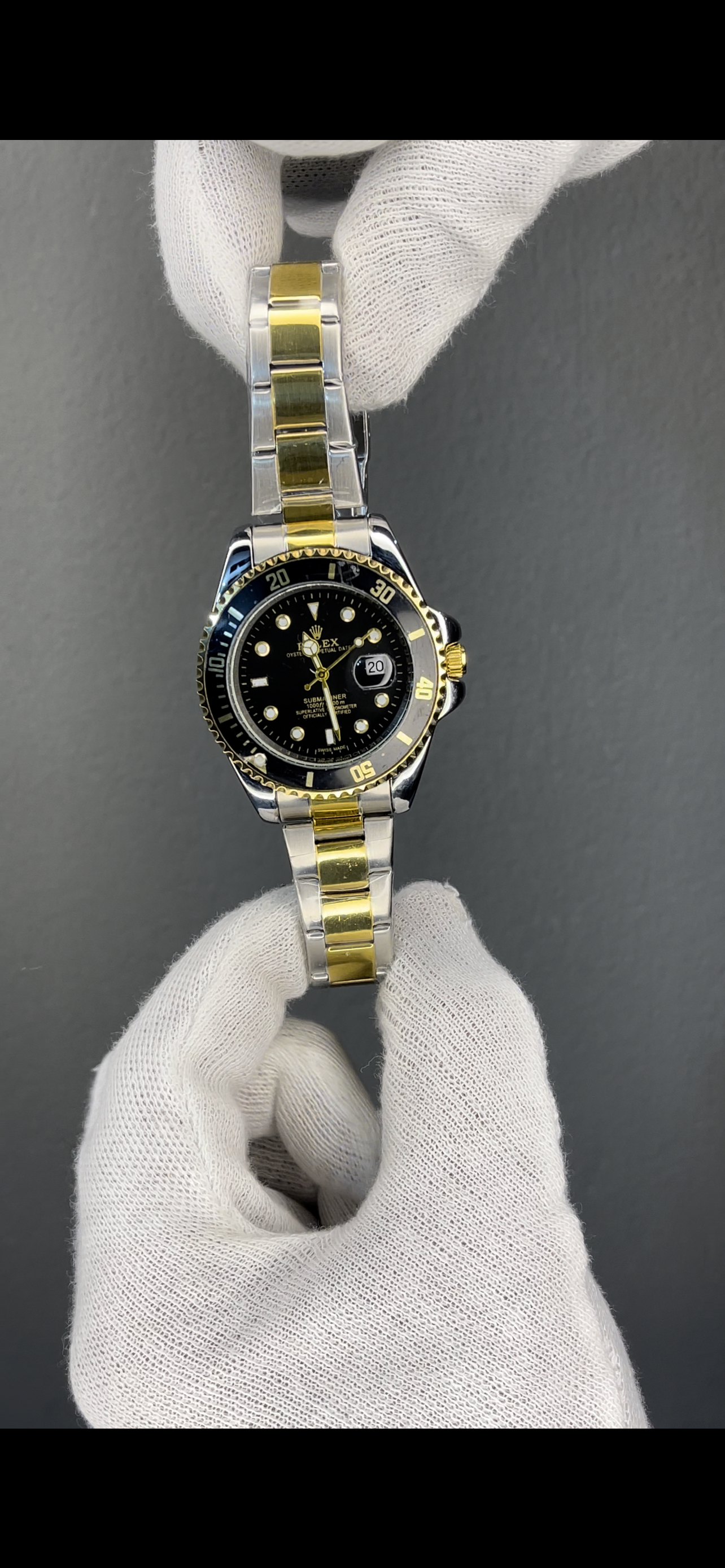 Rolex submariner with rotating dail - Black Golden colour