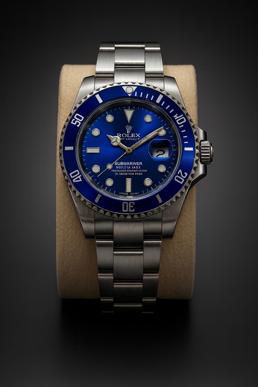 Rolex submariner with rotating dail - Blue and Silver colour
