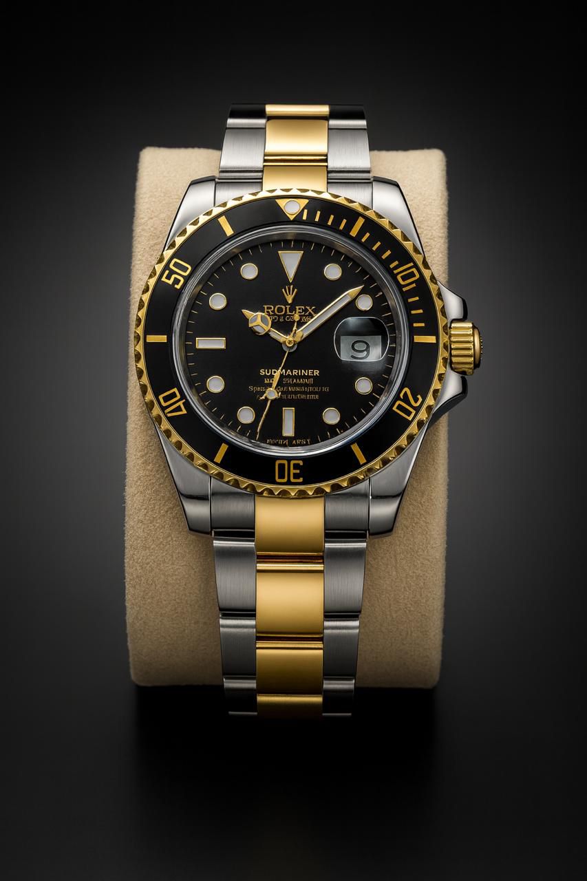 Rolex submariner with rotating dail - Black Golden colour